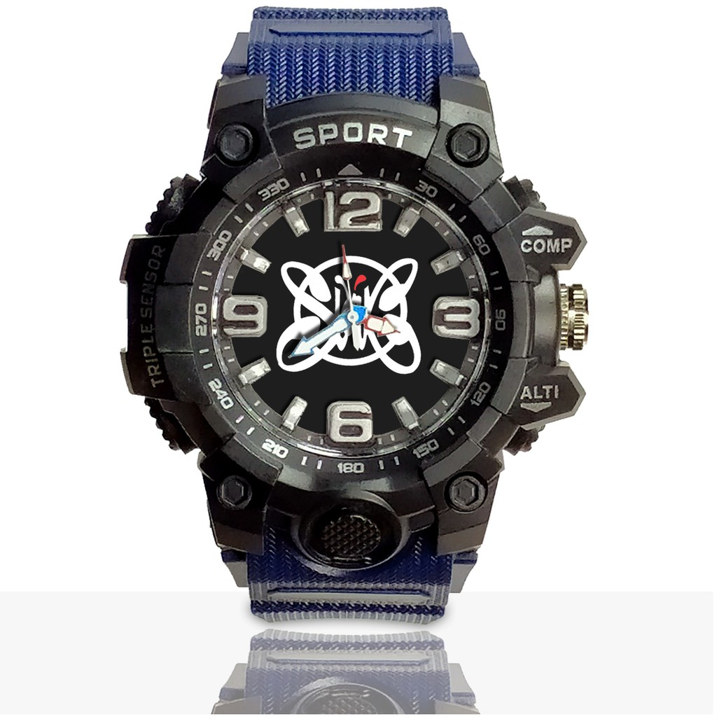 Jam Tangan Custom SLANK motif 1 Ruber- Water Resistant