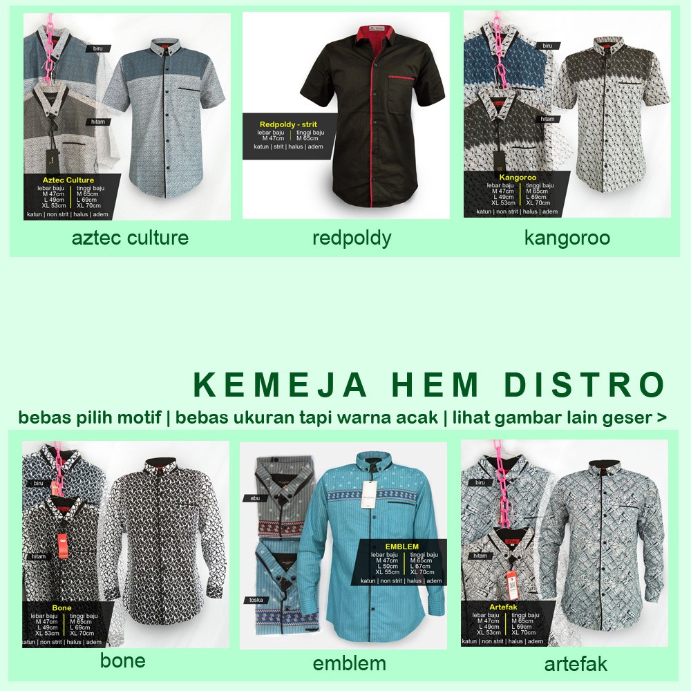 grosir bebas pilih ukuran tapi warna acak baju kemeja hem grosir bebas pilih ukuran tapi warna acak baju kemeja hem