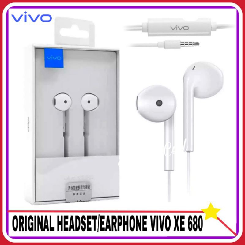 Headset Earphone Vivo XE680 ORIGINAL 100% Headset Ori VIVO