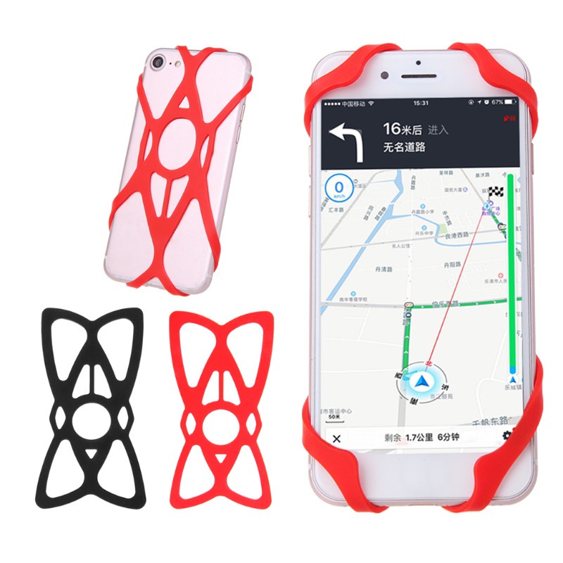 CRE  Cell Phone Holder Silicone Security Bands Mounting Motorcycle Bicycle Handlebar