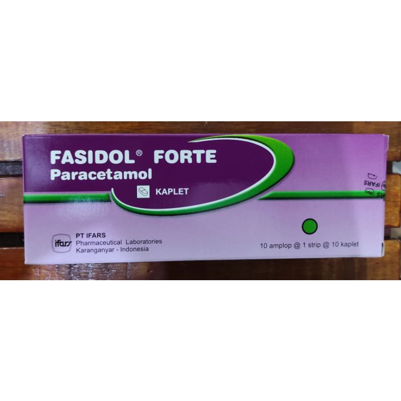 Fasidol Forte 100 Kaplet / 650 Mg / Dosis Tinggi / Meredakan demam / Sakit Kepala / Nyeri / 10 Strip