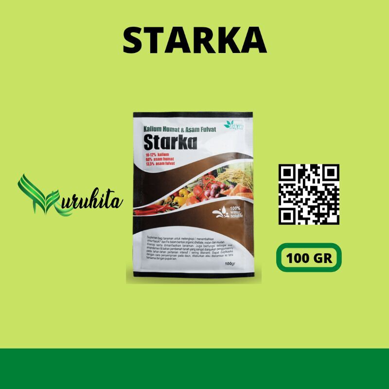 STARKA (asam humat, asam fulvat dan kalium) pembenah tanah dan pamacu pertumbuhan awal 100 g