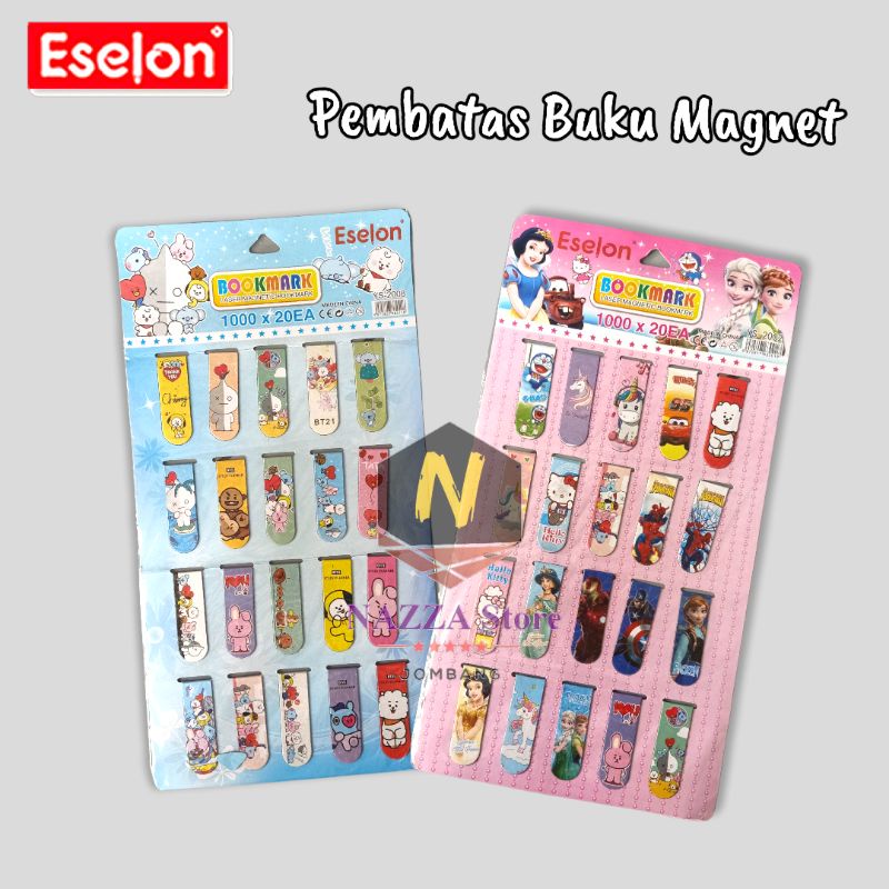 

ESELON Bookmark Pembatas Buku Karakter Magnet