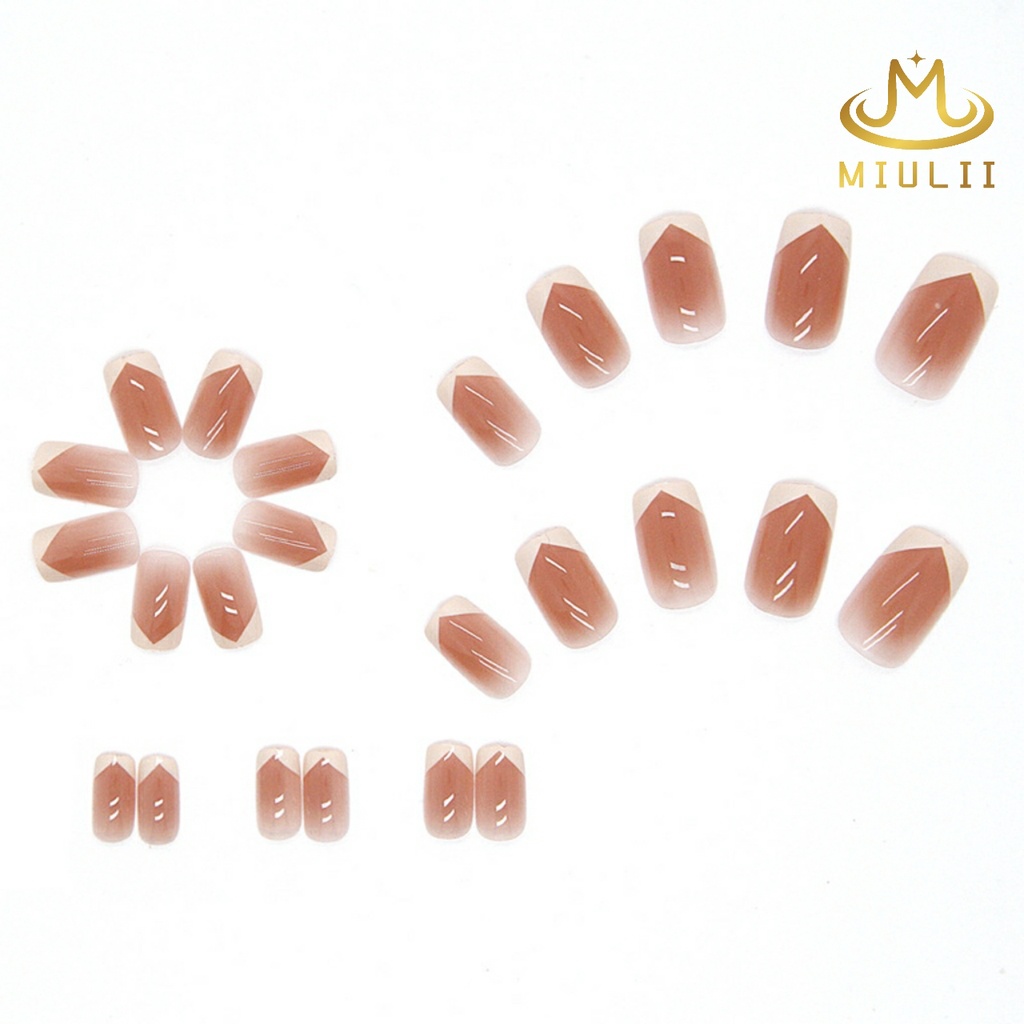 MIULII / KUKU PALSU   A0523  / 24PCS / 3D / NAIL ART / PREMIUM / CUTE / FREE LEM JELLY / KUTEK