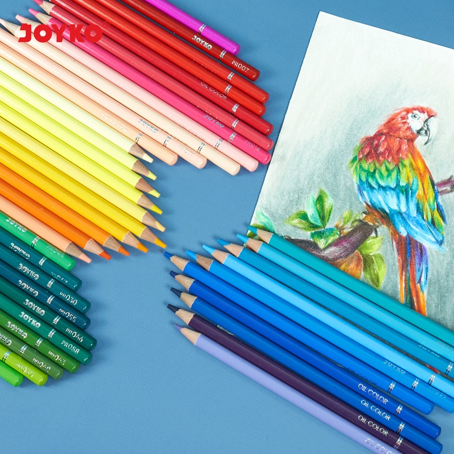 Premium Oil Color Pencil / Pensil Warna Joyko CP-TC126 36/48/72 Warna