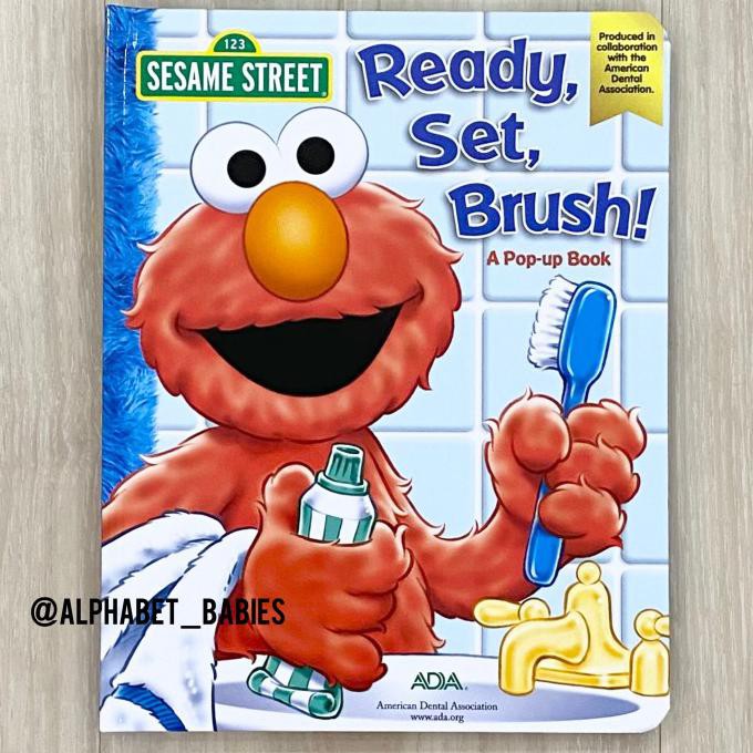 

READY BAYAR DITEMPAT Sesame Street Ready, Set, Brush! Book with Pull-Tabs, Pop-Up and More FREE
