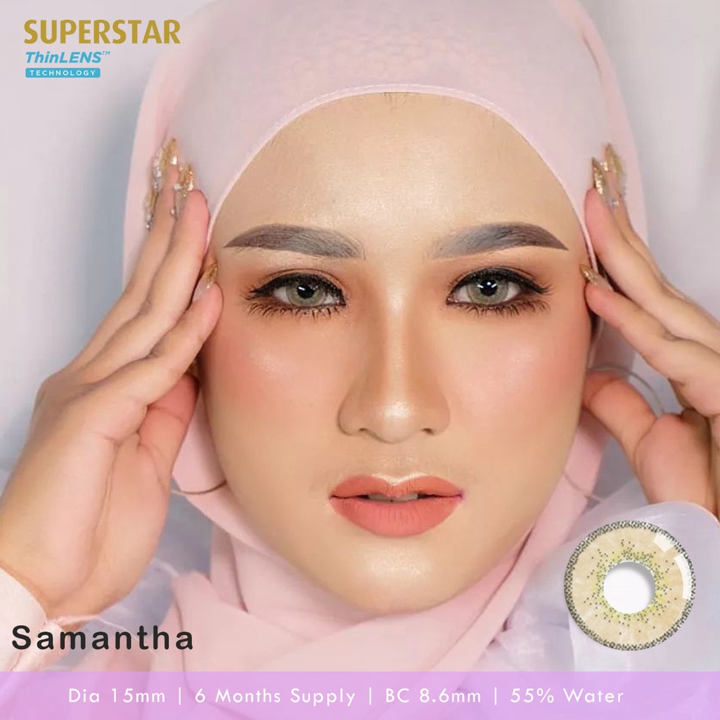 Superstar Samantha softlens warna  bulanan