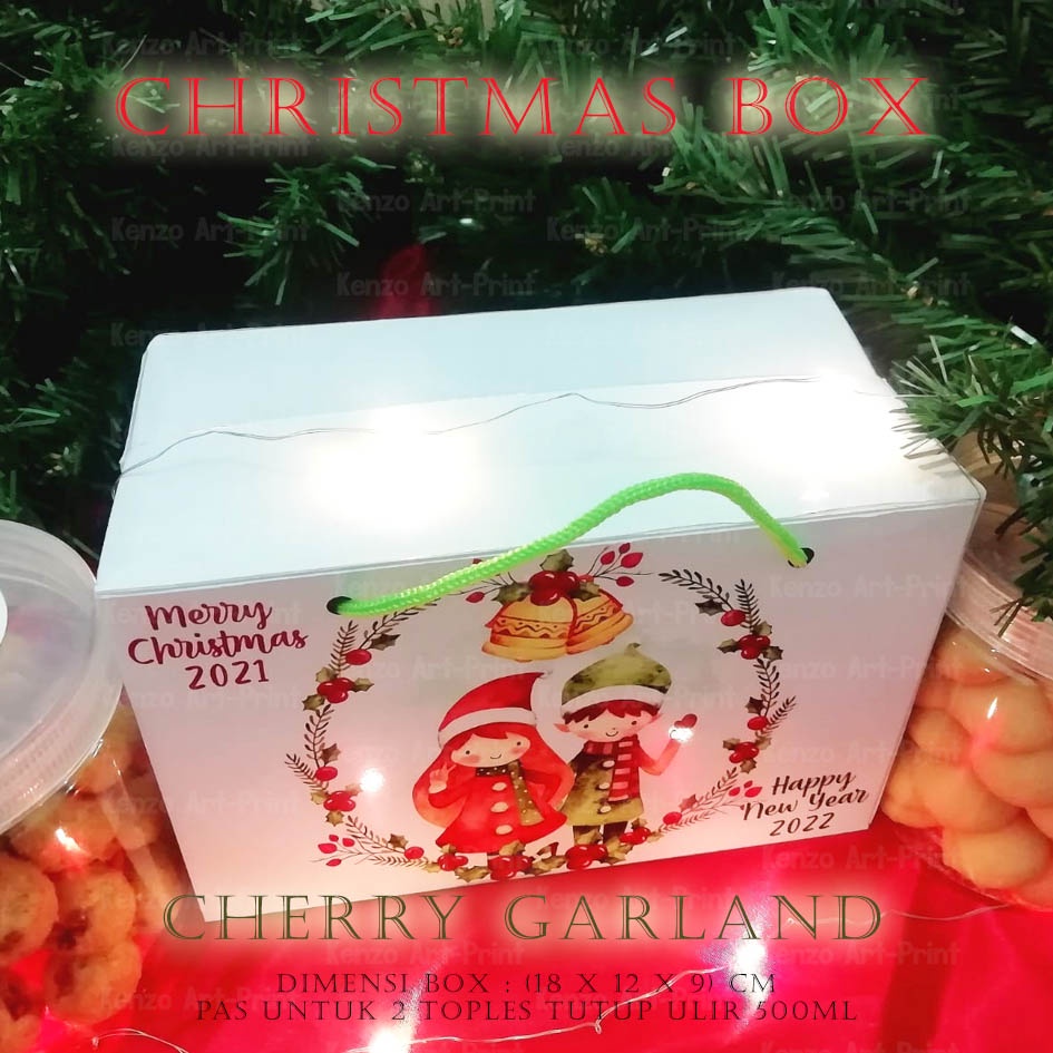 

paper bag/dus/box toples kue kering/hampers Natal Christmas 2024