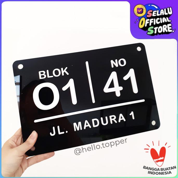 

Nomor Rumah Acrylic Timbul 30x20cm