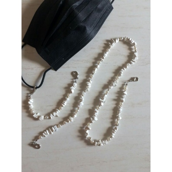 STRAP MASKER | TALI KALUNG MASKER | KONEKTOR MASKER HIJAB | STRAP MASKER MANIK BATU | KONEKTOR MASKE