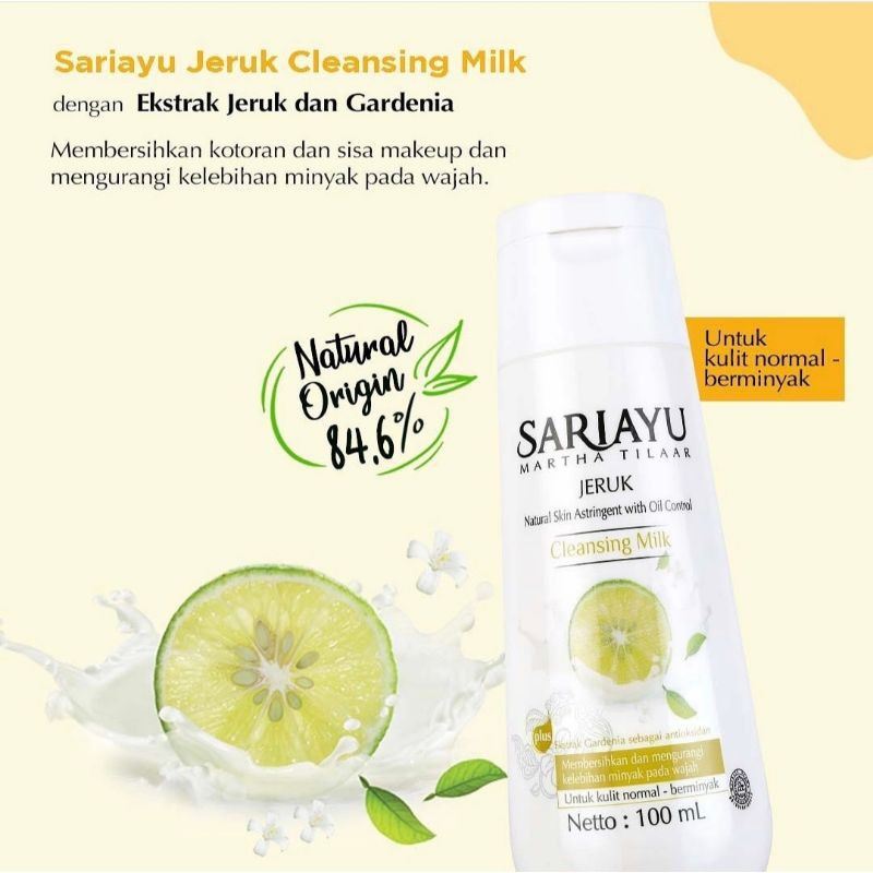 Cleansing Milk Sariayu plus ekstrak gardenia