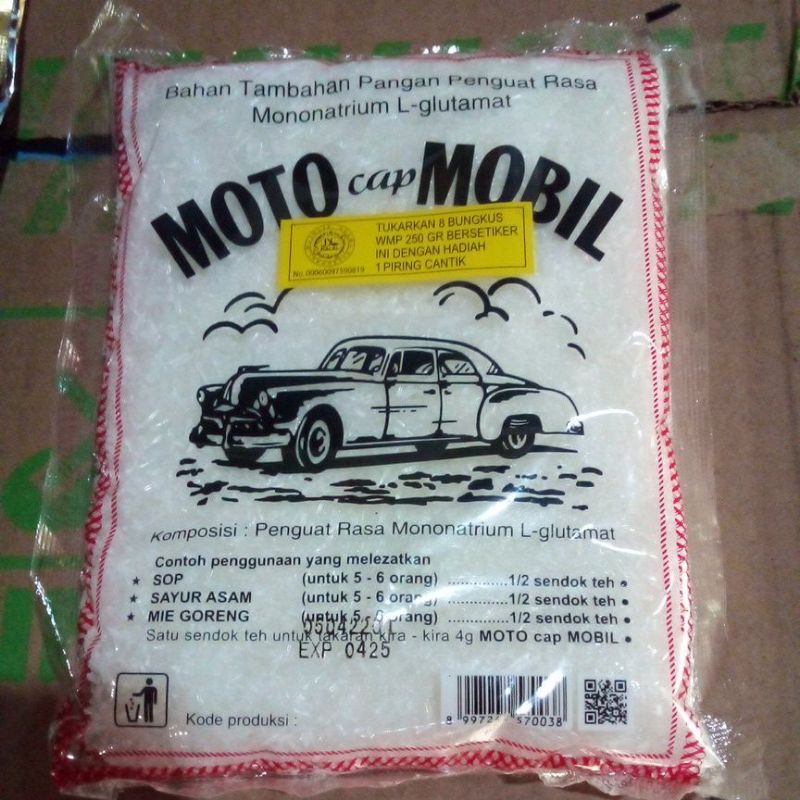 

penyedap rasa moto cap mobil 250g