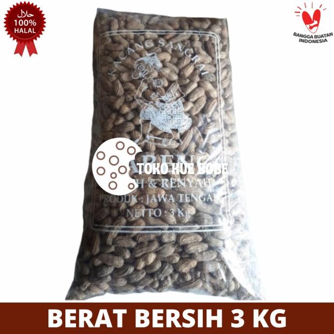 

Kacang Kulit Sangrai Merk Gareng 1 Bal Berat Bersih 3 Kg