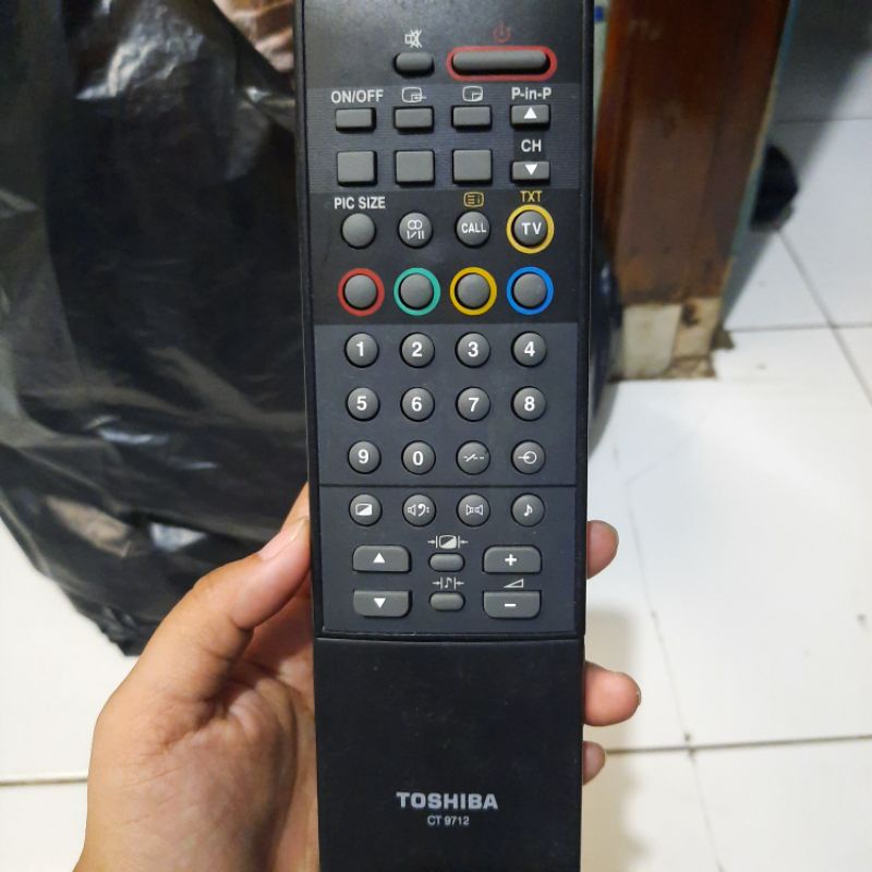 REMOTE REMOT TV TOSHIBA CT-9712 ORIGINAL ASLI