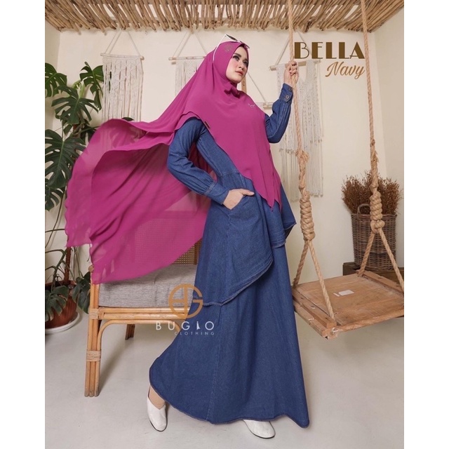 BELLA GAMIS DENIM DRESS BUGIO