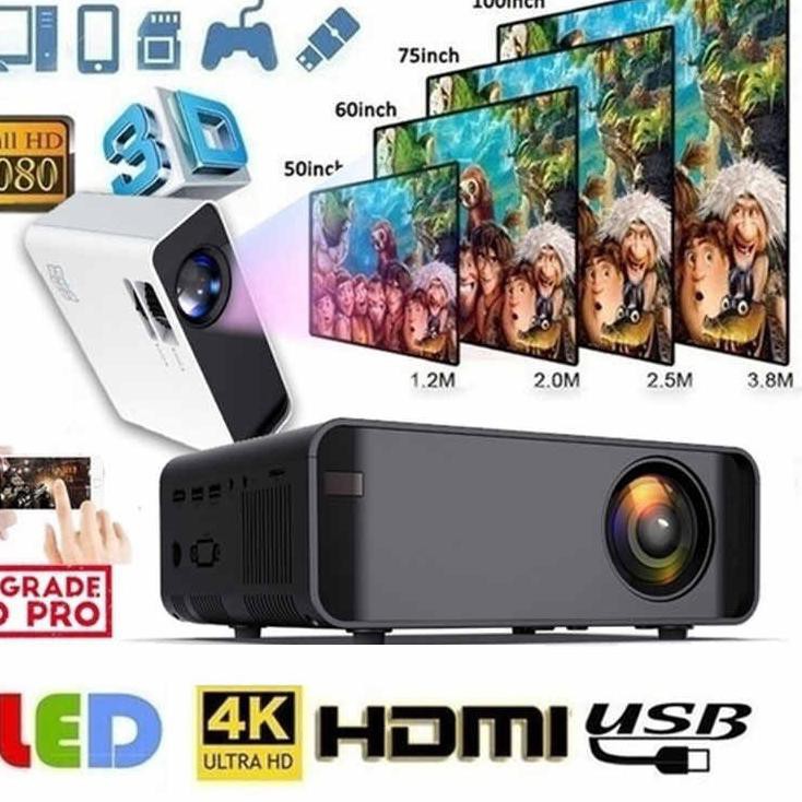 Mini Projector Nartor NP888 Premium 2000 Lumens Tv Tuner Proyektor Upgrade Cheerlux C6 Infocus Noba