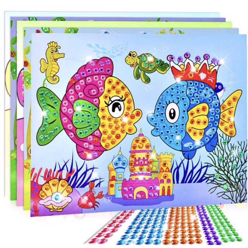 DIY mainan tempelan manik lucu