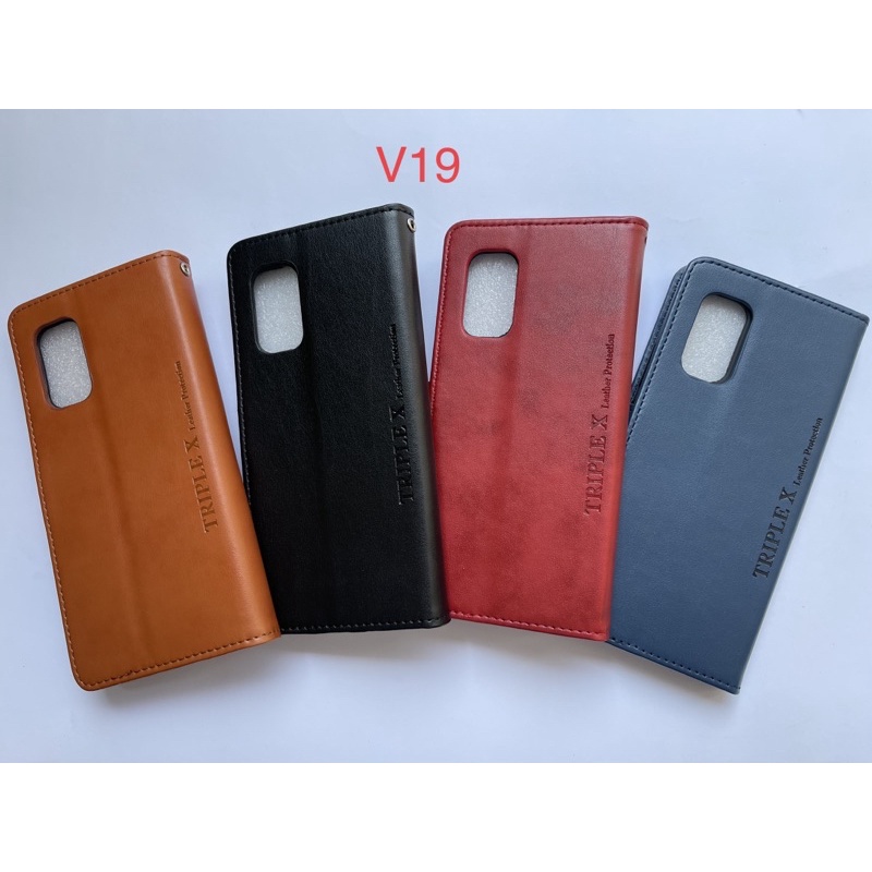 Leather Wallet Flip New Vivo V19