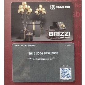 BRIZZI BRI edisi Kado Ulang Tahun Hitam Elegant /Likes eMoney eTOLL Tapcash or Flazz