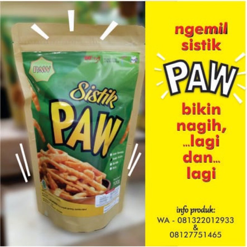 

Cemilan sistik paw menggunakan bahan bahan berkwalitas tanpa bahan pengawet