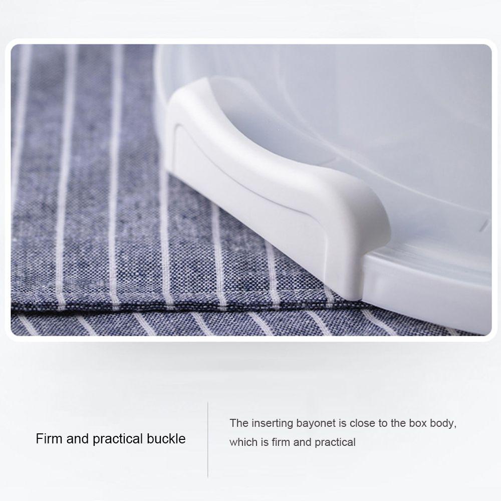 R-flower6per8 /10Inch Kotak Kue Dengan Tutup Genggam Sayur Buah Kulkas