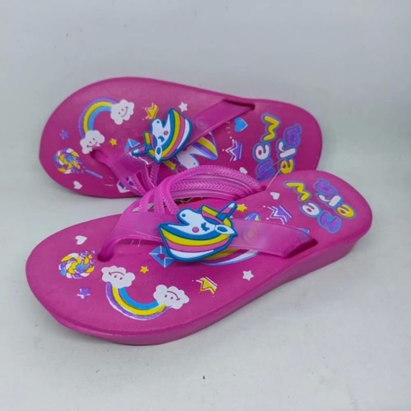 Sandal Jepit Anak New Era motif Unicorn