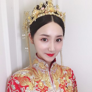 Hiasan Kepala Gaya China Retro Warna Emas Untuk Aksesoris Hiasan Kepala Gaya China Retro Warna Emas Untuk Aksesoris