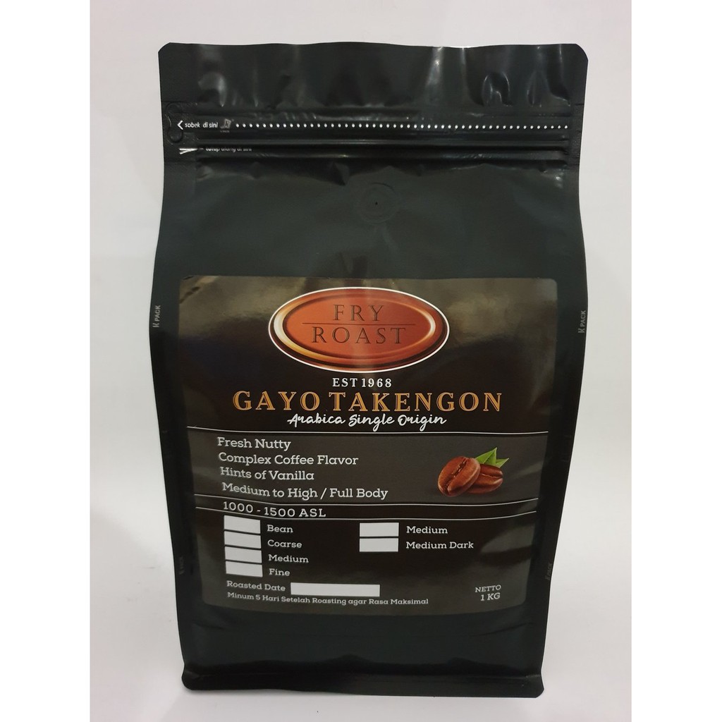 

KOPI ARABIKA ACEH GAYO 1 KG BIJI DAN BUBUK Terbaik