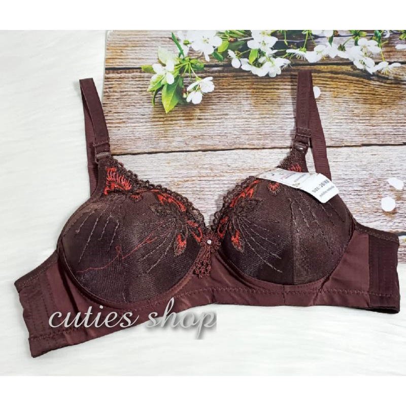 Bra import- brukat ,non kawat- busa tipis- sz 36-44