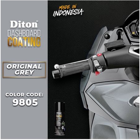 Cat Pilox Diton Premium DASHBOARD COATING ORIGINAL GREY DC 9805 Diton Premium Body Kasar / Dashboard Motor Mobil. Tanpa Semir