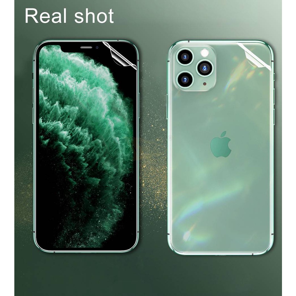 Pelindung Layar Hydrogel Untuk Iphone 11 12 Pro Max Mini 7 8 Plus X Xs Max Xr Se 2020