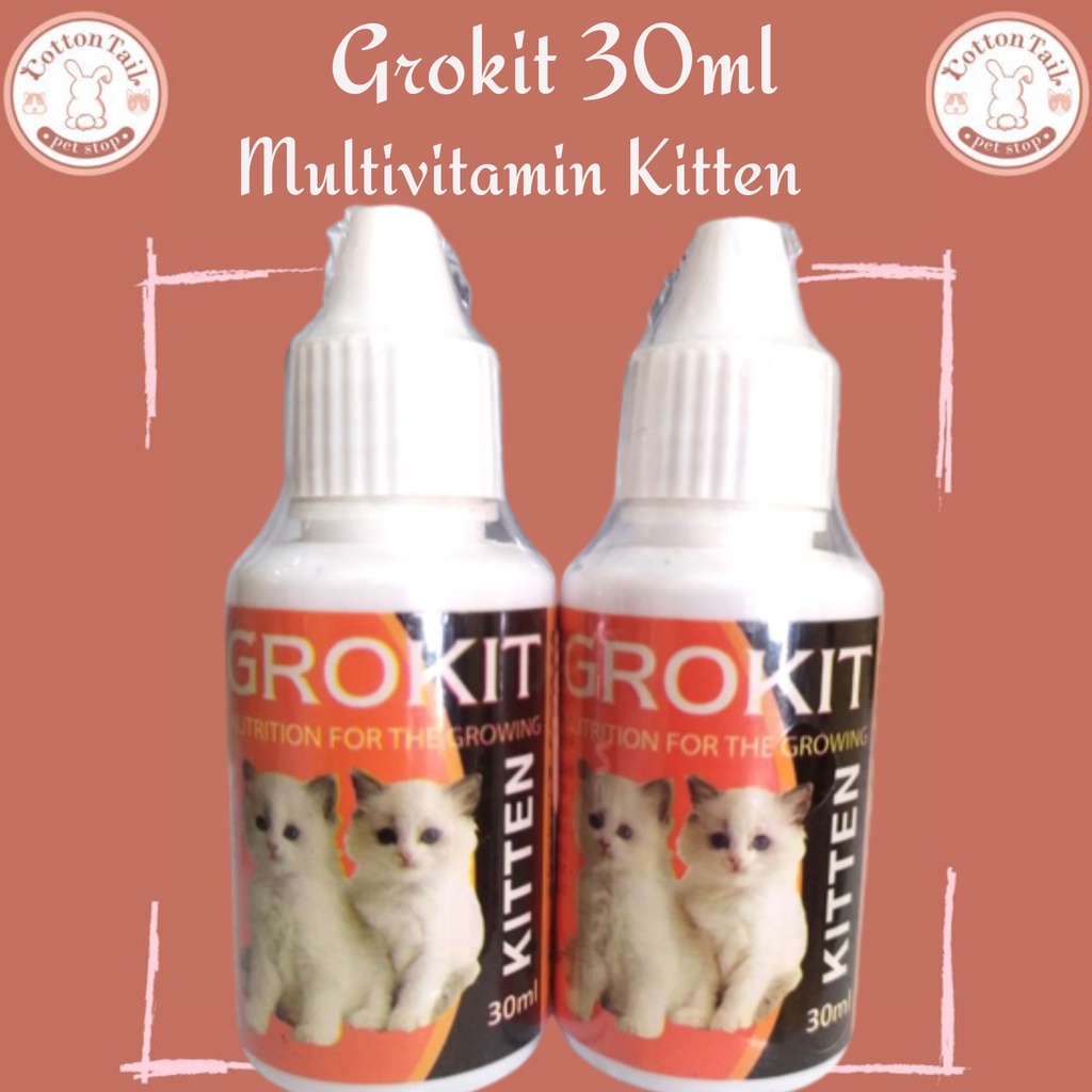 Grokit 30ml Multivitamin Pertumbuhan Kitten / Anak Kucing