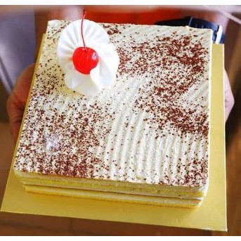 

Kue Ulang Tahun Ultah - Tiramisu Cake White Coklat - Free Kartu Ucapan