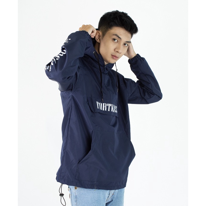 HIPNOP Jaket Pullover Time Jaket pria Lengan Panjang Water Proff