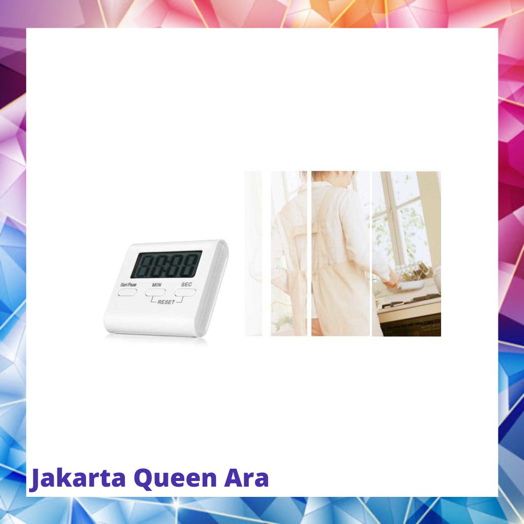 Taffware Timer Masak Dapur Countdown Digital Alarm Clock - T1