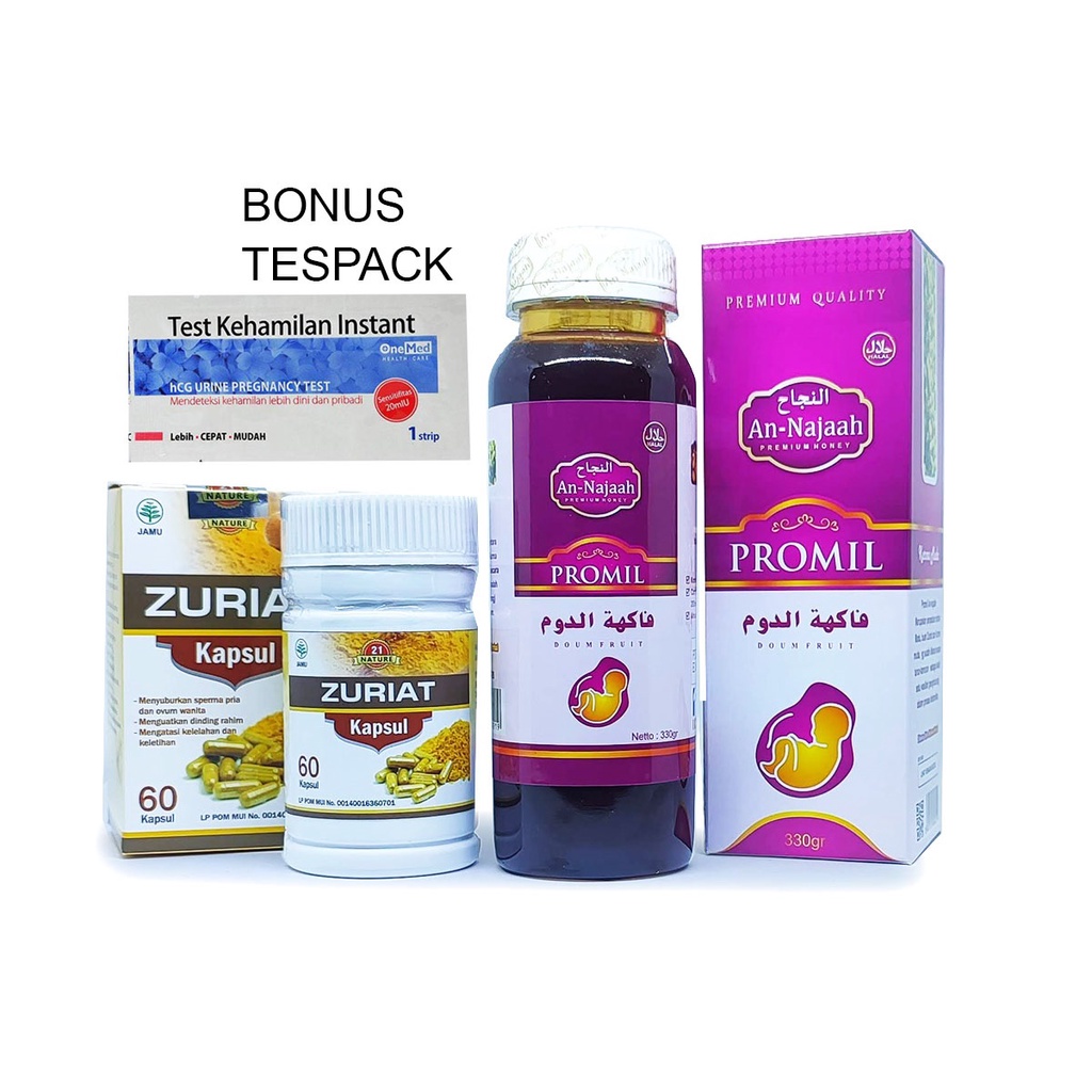 Madu zuriat promil asli 1 paket - MADU Zuriat Doum promil an najaah plus kapsul zuriat 60 kapsul