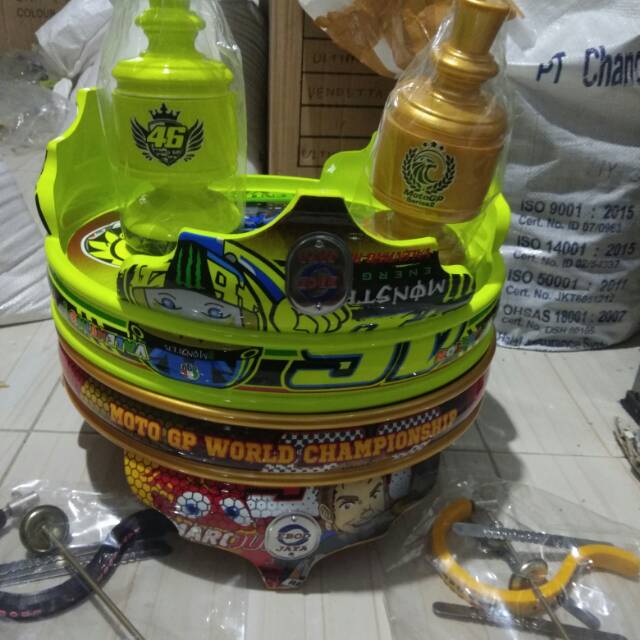 Tebok ebod jaya decal marquez dan rossi / tebok lovebird PVC moto gp