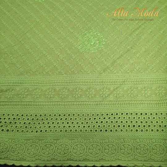 

Alta Moda Katun Bordir Cotton Embrodery Hijau Stabilo (1M)