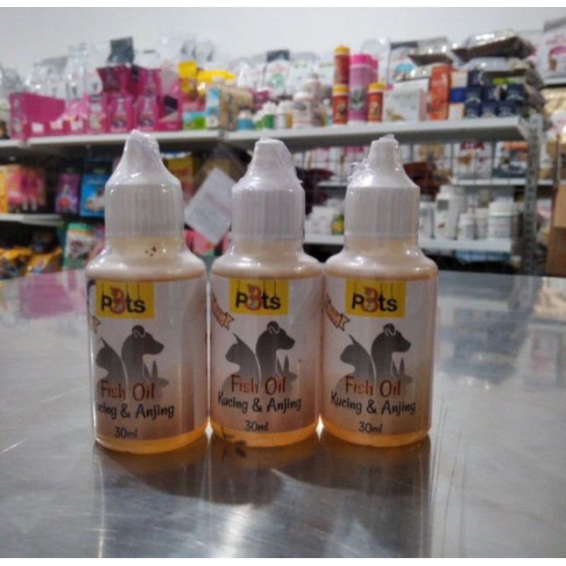 fish oil 3pets kucing anjing 3ml - minyak ikan buat hewan