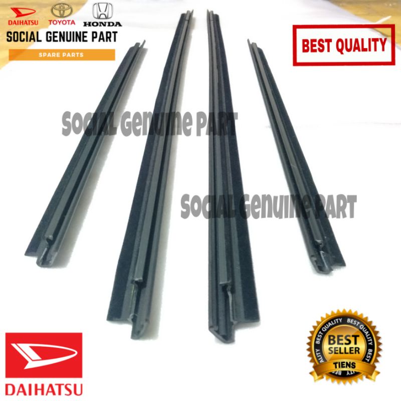 Karet pelipit plipit kaca luar Daihatsu sirion 2011-2017 4pcs Original