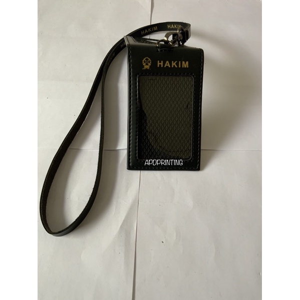 

ID CARD TALI HAKIM 2 SISI / 2 SLOT CARD HITAM DOFF