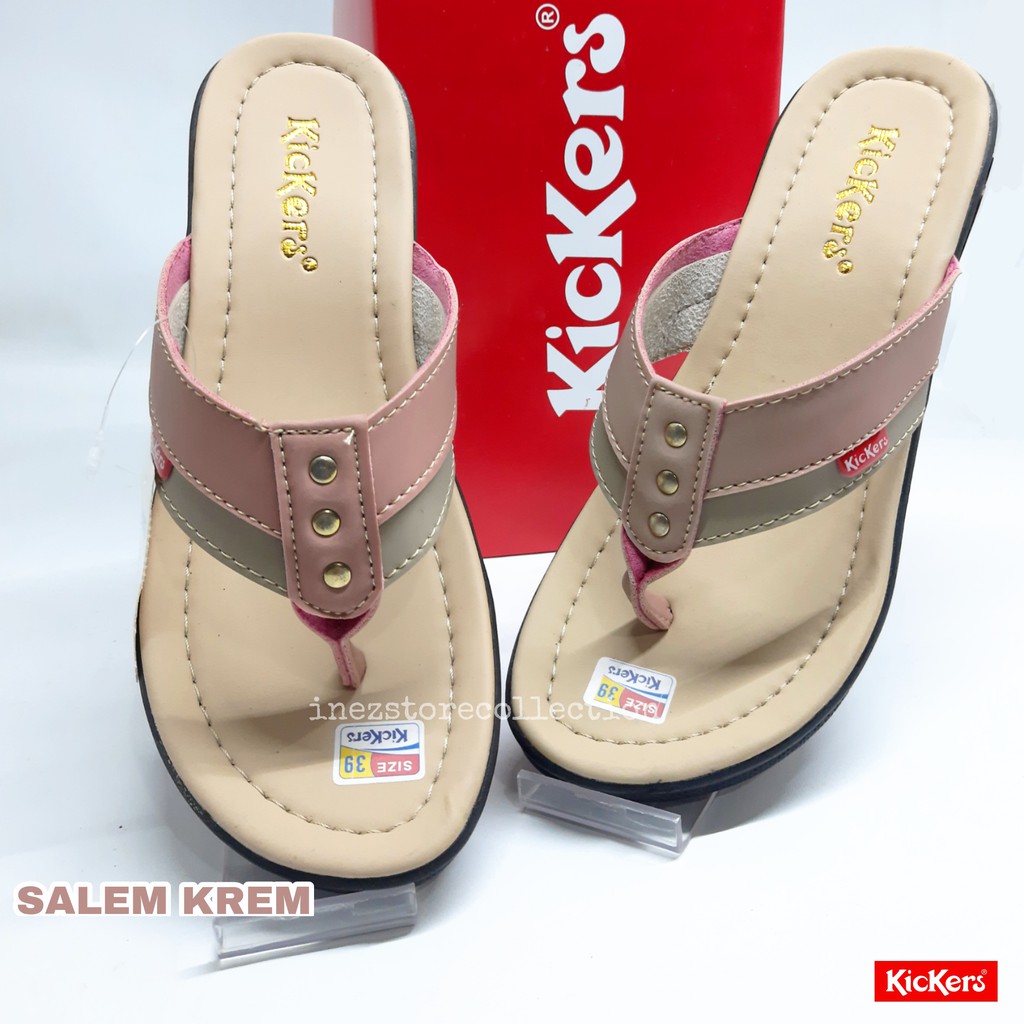 SANDAL WEDGES WANITA KICKERS HITS KODE  L023  MURAH GROSIR