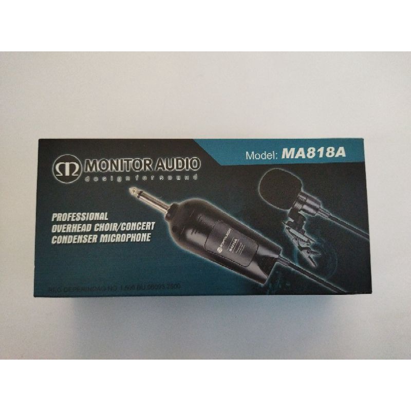 Mic/Microphone Condenser Clip On Monitor Audio MA-818A