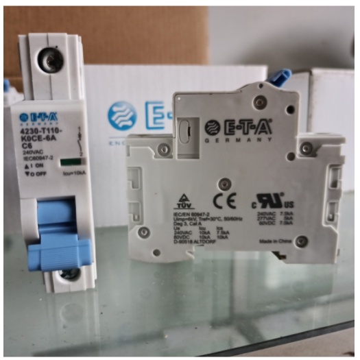 MCB 6 AMPER MERK E-T-A MCB UL1077 C06 1P