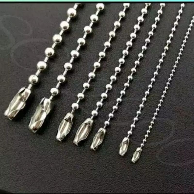 Kalung Biji Lada Titanium Size Besar