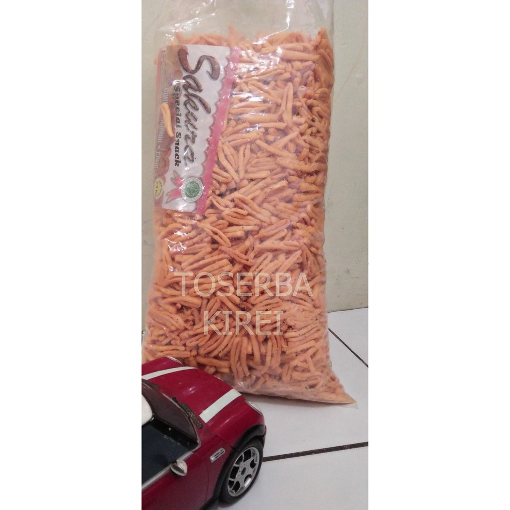 

Snack kiloan / makanan ringan stik jarum sakura 1 bal