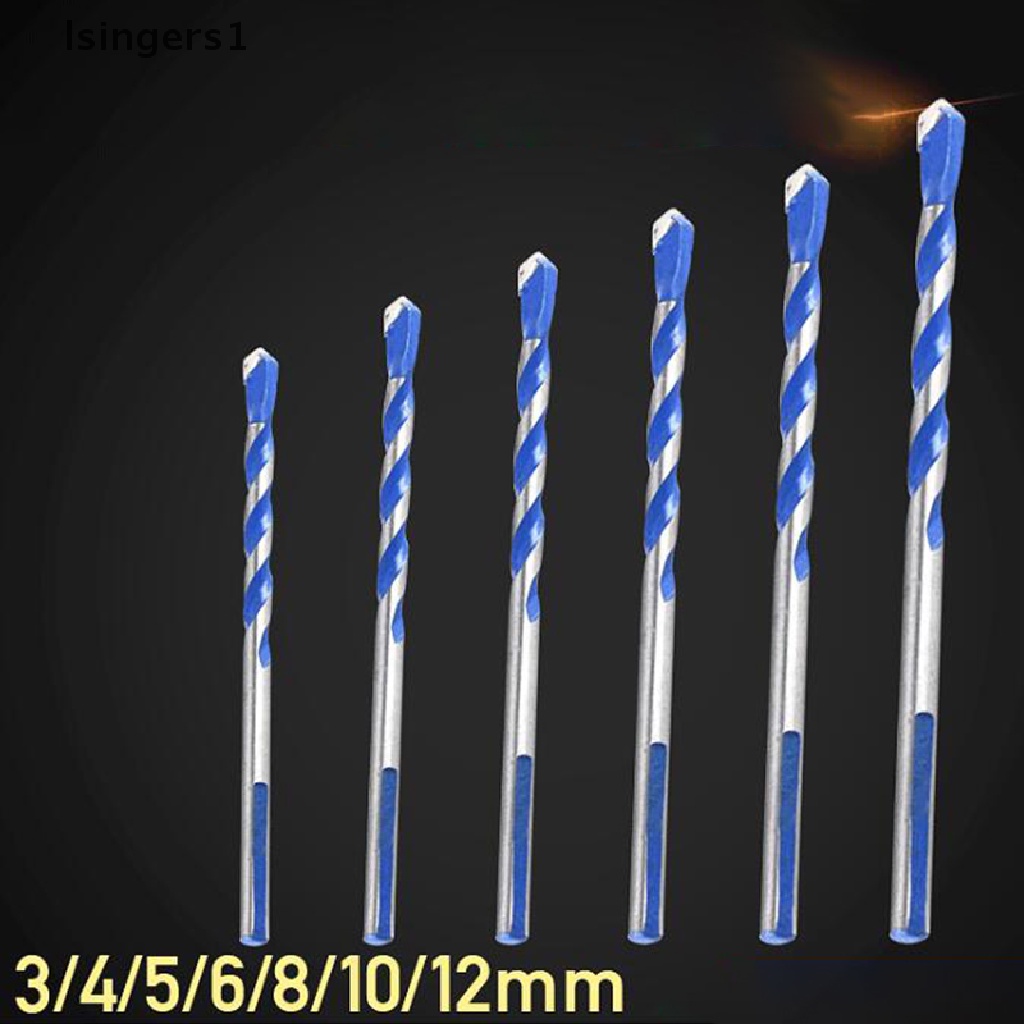 (lsingers1) 1pc Mata Bor Twist Spade Multifungsi 3mm Ke 12mm Warna Biru