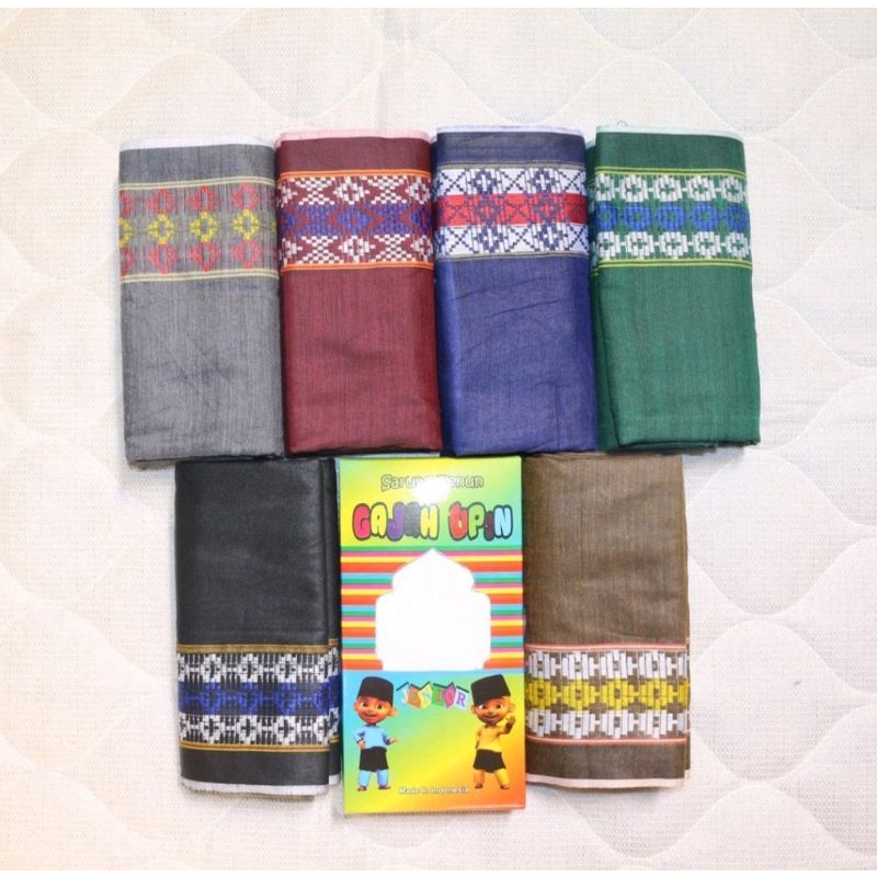 sarung anak polos warna motif songket grosir