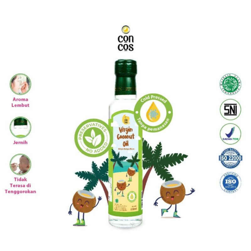 

Concos Virgin Coconut Oil 250 ml / Minyak Kelapa Murni
