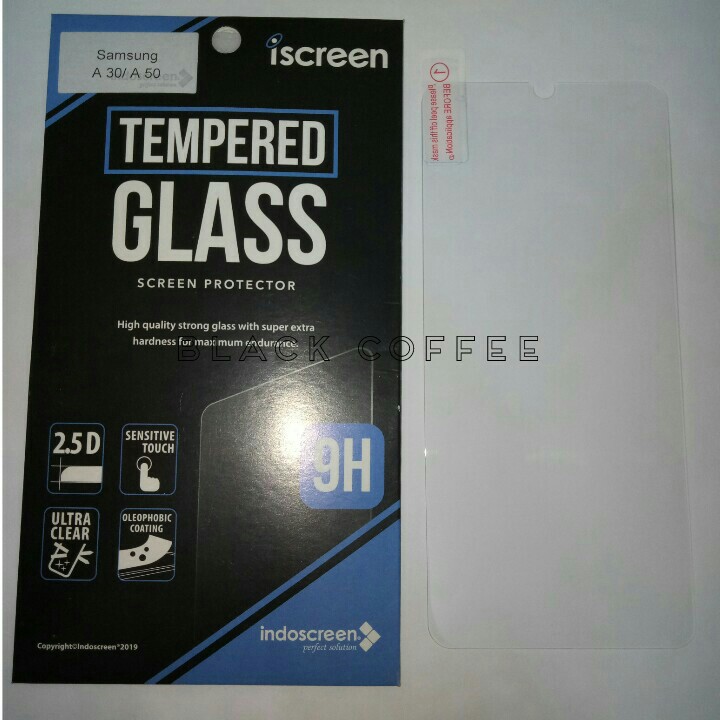 Tempered glass samsung A50 2019 tempered glass iScreen bening